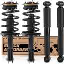 KUIPERAUTO Front and Rear Struts Assembly Shock Absorbers 172113 39052 Compatible for 2002-2007 Buick Rendezvous Compatible for 2001-2005 Pontiac Aztek Coil Spring Shock Absorbers