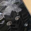 Jalove 12PCS Dog Playpen Clear Puppy Playpen Indoor, 30" H Easy Assemble Transparent Small Pet Play Pen, Sturdy Plastic Dog Fence Crate Kennel Whelping Cage Enclosure for Small to Medium Dog, Black