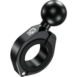 BRCOVAN 1.5'' Ball Large Bar Clamp Mount, Aluminum Alloy, Fit for 1.5'' / 1.75'' / 1.85'' / 2'' / 2.1'' ATV UTV Roll Cages & Round Rails, Fit for RAM Mounts C Size 1.5 Inch Ball Double Socket Arm