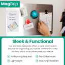 9 inches x 6.5 inches Stainless Steel Plate for Magnets, 3M Adhesive Back, Mounting Screws, Ideal for Magnetic Shelf, Spice Holders, Fridge Magnets. Mount Anywhere! (Silver, 1 Pack)