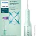 Philips Sonicare Cordless Power Flosser 3000 - Water Flosser with Innovative Quad Stream Technology, Oral Irrigator with 2 Flossing Modes and 3 Pressure Levels, IPX7 Waterproof, Mint, HX3826/24