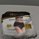 MOLLIS Disposable Period Underwear for Women, Postpartum Panties, Maternity Knickers Heavy Flow Leak Proof, Unscented, Black, Large/X-Large, 16 Count