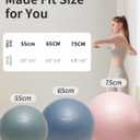 YOTTOY Exercise Ball for Pregnancy,Anti-Burst Yoga Ball for Physical Therapy,Stability Ball for Ball Chair Fitness with Pump (Pink)