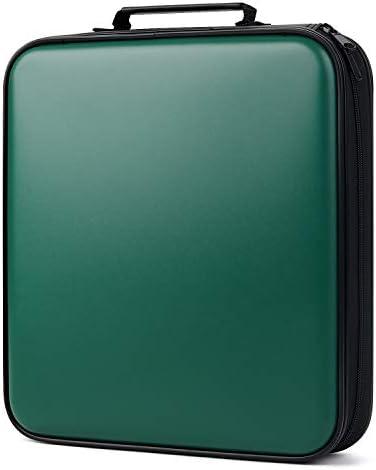 DVD Storage CD Case Holder: 160 Capacity CD Sleeves Black Disc Cases Binder for Car - CD Hard Organizer Box - Large DVD Wallet for Movie/Music/Game & Portable CD Book