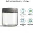 10oz 8Pack Glass Overnight Oats Jars Containers with Airtight Leakproof Lids, Reusable Mason Jars for Meal Prep, Yogurt Parfaits, Smoothies, Salads & Healthy Breakfasts(10oz-8Pack)