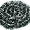 CCINEE 33FT Christmas Garland,Artificial Greenery Garland with Snow for Mantle Stair Fireplace Xmas Decoration