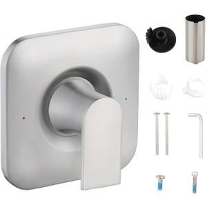 Shower Handle Replacement for Moen T2471BN Genta LX Posi-Temp Valve Trim Kit, Fits 2510 2520 2570 2590 Valves, Brushed Nickel Shower Trim Kit Shower Lever Handle (Valve Not Included)
