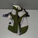 IECOii Dog Coat with Harness Built in - Green, Waterproof Winter Coat, Fleece Lined Snow Jacket for Dogs, M