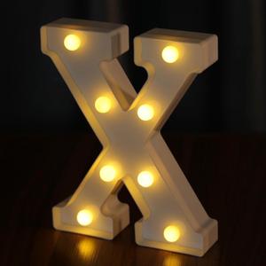 Light Up Letters, Led Letter Lights 26 Alphabet, Decorative Lighted Letter, Battery Powered Led Marquee Letters for Party, Bar, Night Light, Home Decor(X)