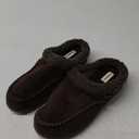 Dearfoams Men’s Brendan Indoor/Outdoor Breathable Memory Foam Clog House Shoe with Wide Widths Slipper, Coffee, 11-12