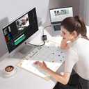 Gannyfer Desk Calendar 2026 with Desktop Mat, Simplified Large 22" x 17" Desktop Pad Calendar, 18 Month Desk Calendar, Use Now to Dec 2026, Office Supplies Perfect for Home School and Office - Apricot(6 Stickers Included)