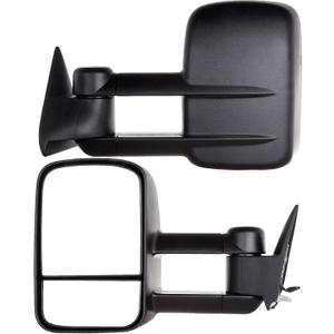 Towing Mirrors Fit 1988-2000 for Chevy C2500/K2500/K3500 1988-2001 for Chevy C3500 1988-1998 for Chevy C1500/K1500, Pair Power Adjusted Tow Mirrors with No Heated
