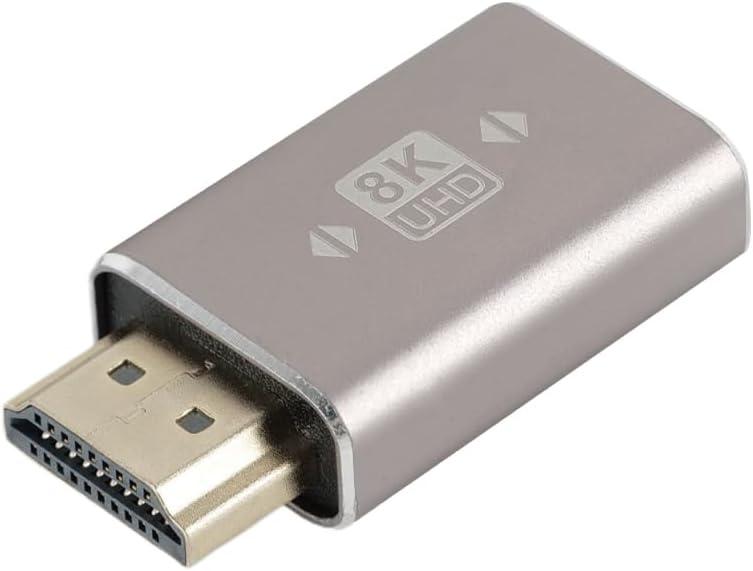 Tecmojo 8K HDMI Adapter, HDMI 2.1 Male to Female Extension Adapter, Support 8K@60Hz / 4K@120Hz for Laptop, PC, Monitor, Projector, Roku TV, 1 Pack
