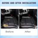 FZJDSD Black Driver or Passenger Side Bottom Microfiber Leather Replacement Seat Cover Compatible with Chevy Silverado Tahoe Suburban GMC Yukon Sierra 2014 2015 2016 2017 2018 2019