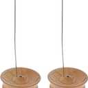 Cabilock 2Pcs Rope Incense Holder Stand with Ash Catcher Tibetan Style Indoor Fragrance Burner Plate for Home D Cor and Relaxation