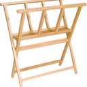 Creative Mark Folding Wood Large Print Rack - Perfect For Display of Canvas, Art, Prints, Panels, Posters, Art Gallery Shows, Storage Rack - [BeechWood Finish]