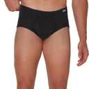 Hanes Men's Underwear Briefs, Cotton Mid Rise Briefs, Covered Waistband, Moisture Wicking, Multi-pack (Gray, M)