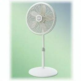 Lasko 18" Oscillating 4-Speed Large Room Pedestal Fan with Remote Control Adjustable Height Durable Metal Grill Great for Office, School and Home S18605, White