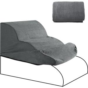 3 Step Foam Dog Stairs Replacement Cover (for AODISMAN Dog Ramp Only), Suitable Size: 22.4" L*15.7" W*15.7" H,Grey