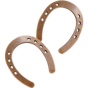 MERRYHAPY 2pcs Vintage Craft Horseshoe Vintage Wedding Favors Horseshoe Hanging Decor Zinc Alloy Horseshoe Decor Good Luck Charms Retro Home Decor Zinc Alloy Art Decor Lucky Charm Metal