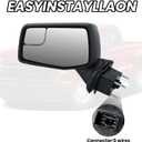 Driver Left Side Door Mirror for 2019 2020 2021 2022 2023 Chevrolet Silverado 1500 /GMC Sierra 1500 Mirros with Power and Heated Glass