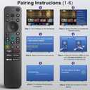 Sony-TV-Remote-Control, Replacement for Sony Bravia TV Remote for All Smart LED OLED Series TVs with Voice Control