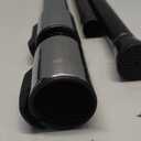 Black Tension Curtain Rod 28 to 48 Inch Spring Rod No Drilling Adjustable Shower Curtain Rod for Windows, Bathrooms, Closet, Kitchen