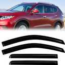 Window Rain Guards Compatible2014-2020 Rogue S SV SL 4PC Window Visors Vent Shade Deflector Tape On