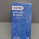 HOMFINE Cooling Blankets for Hot Sleepers - Summer Blanket Thin Lightweight Breathable Soft Double Side Enhanced Cooling Blanket for Bed Sofa, Keep Cool for Night Sweats (Light Blue, 60 x 80 inches)