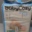 Newborn Baby Diapers Size 2(12-18lb) 74 Count Babycozy Bouncy Soft Diapers Hypoallergenic, Dry Disposable Diapers with Softer Touch 0.8D Diaper &10 Micron Velvet Fiber to Protect Sensitive Infant Skin