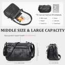 VOLGANIK ROCK Purses for Women Soft PU Leather Shoulder Bag Ladies Crossbody Purse and handbags Lightweight Pocketbook
