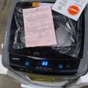 COMFEE' Portable Washing Machine, 0.9 cu.ft Compact Washer With LED Display, 5 Wash Cycles, 2 Built-in Rollers, Space Saving Full-Automatic Washer (Gray)