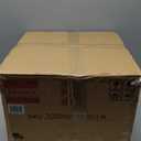 Kante 13.8 Inch Dia Concrete Bowl Planter, Large Tapered Bottom Plant Pot with Drainage, Smooth White Finish with Aqua Blue Interior, Ideal for Porch, Home, Garden, Patio