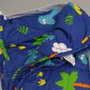 Sivio Weighted Blanket - All-Natural 100% Cotton Heavy Blanket 7 lbs 41 x 60 inches, Breathable Cooling Soft Cotton Throw Blanket for Calm Sleeping for Home and School Nap, Blue Dinosaur