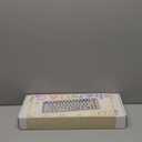 YUNZII B68 Wireless Mechanical Keyboard,Tri-Mode BT5.0/2.4GHz/USB-C,Cute PBT Keycaps,Hot Swappable Creamy Typing Gasket Mounted,RGB Backlit NKRO for Win/Mac (Beige, Milk V2 Switch)