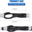 Golf Grip Trainer for Right & Left Hand, Swing Training Aid for Correct Hand Position, Anti-Slip Golf Grip Attachment, Muscle Memory Golf Practice Tool for Beginners & Pros