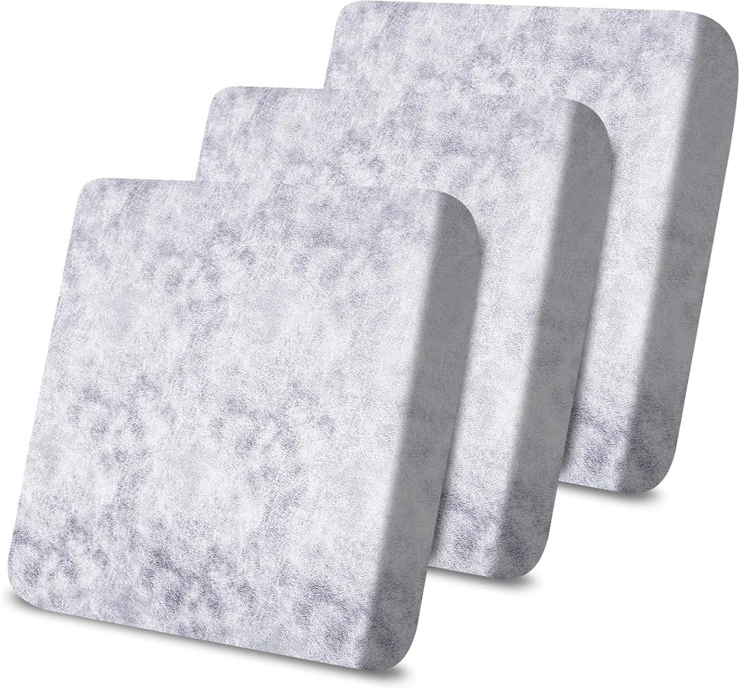molasofa Leather Like Couch Cushion Covers Sofa Slipcovers Sets Couches Furniture Protector Covers for Sectional Armchair Loveseat Stretch Spandex Fabric, Machine Washable (3 Cushion Sofa, Marble)