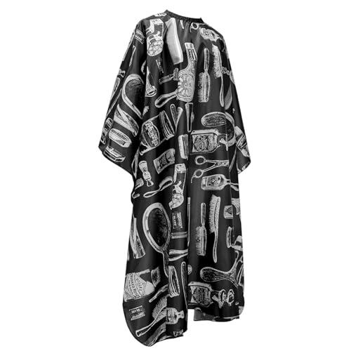 Professional Barber Cape 63"x55" with Adjustable Snap Closure, Perfect for Home Use or Salon, with Stylish Designs Pack of 2