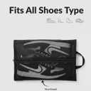 Travel Shoe Bag with Mesh & Zipper  Polyester TPU Sneaker Organizer, Portable Dustproof Storage & Laundry Wash Bag for Mens and Womens Shoes