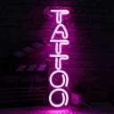 Tattoo Neon Sign - Vibrant Pink LED Wall Light for Tattoo Shops & Trendy Spaces, USB-Powered with Hanging Kit, Eye-Catching Decor for Artists & Shop Owners
