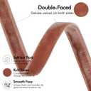 MEEDEE Rose Gold Velvet Ribbon 3/8 Inch Double Face Velvet Ribbon 2 Rolls 20 Yards Thin Ribbons for Ornaments, Gift Wrappig, Christmas Tree Decorations, Rustic Wreath, Winter Holiday Decor