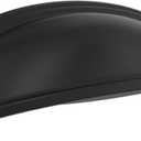 Amerock | Cabinet Cup Pull | Black Bronze | 3 in. (76 mm) & 4 in. (102 mm) Center-to-Center Drawer Pull | Ashby | Kitchen and Bath Hardware | Furniture Hardware, Zinc, 1 Count