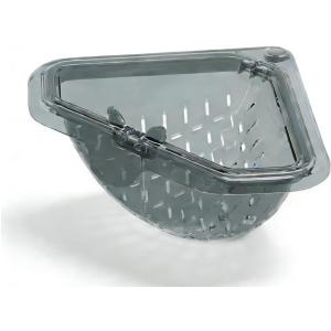 Magnetic Drainage & Filter Basket with Enhanced Durability, Triangular Sink Strainer with Twist-Open Bottom, Heavy-Duty Kitchen Sink Corner Rack for Draining & Storage, Punch-Free Installation