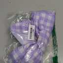 Large Purple White Buffalo Plaid Wreath Bows, Farmhouse Burlap Bow for Wreath Rustic Crafts Decorative Hanging Ornament Bow for Indoor Outdoor Wedding Holiday Birthday Party Decorations