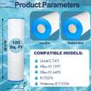 Pool Filters Cartridge Compatible with Unicel C-7471, Filbur FC-1977, Clean and Clear Plus 420, Pleatco PCC105, 178584, R173576, 817-0106, CCP420, 105 Sq. Ft.,4 Pack