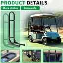 ECOTRIC Golf Cart Rear Grab Bar Universal and Trailer Hitch with Receiver for Step on Back EZGO Club Car Yamaha