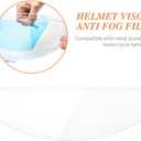 Universal Anti Fog Film for Motorcycle Helmet Visor,Helmet Face Shield Anti Fog Visor Insert,Fog Prevention Visor Lens on Cold Mornings and Rainy Days,Clear Vision Safer Rides,Simple but Effective