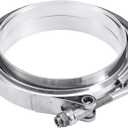 EVIL ENERGY 5.0 Inch V Band Clamp with Flange Male Female 304 Stainless Steel 1PC