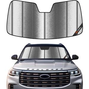 Pigenius Windshield Sun Shade for Ford Expedition 2018-2024 - Metallic