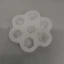 Flower Molds Silicone Candle Molds for Candle Making 7 Cavity Rose Peony Chocolate Mold 3D Flower Candle Soap Silicone Wax Melt Mold Floral Epoxy Resin Casting Valentines Day Wedding Decor Craft Mould